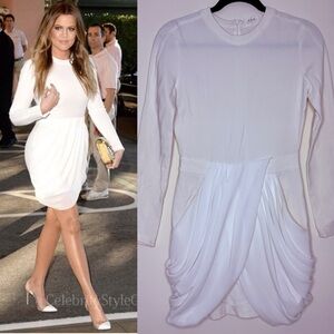 A.L.C. Tolan Greek Goddess Bodycon Longsleeve Wedding Elopement Mini Dress